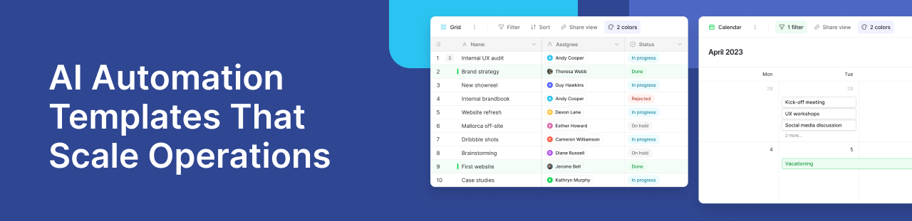 AI Automation Templates that help Scale Operations