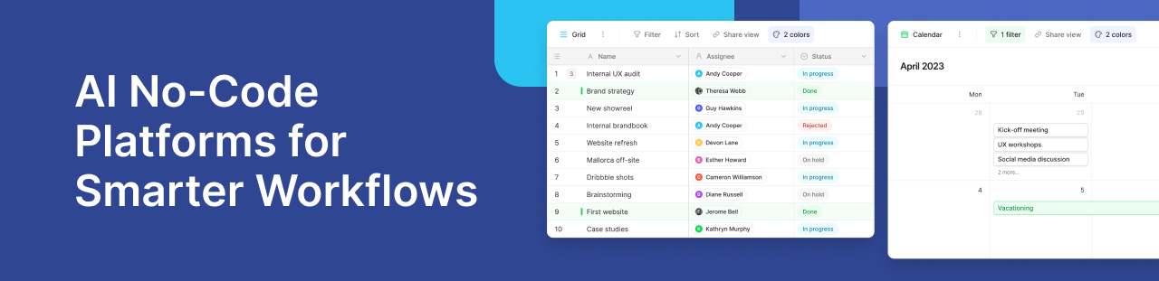 AI No-Code Platforms for Better Workflows