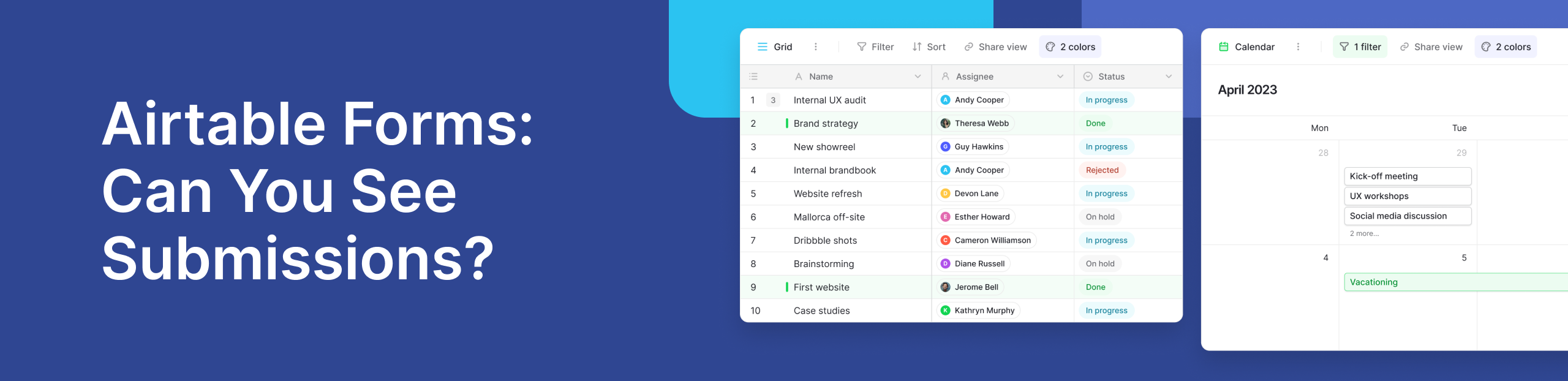 Airtable Forms: Can You See Submissions?