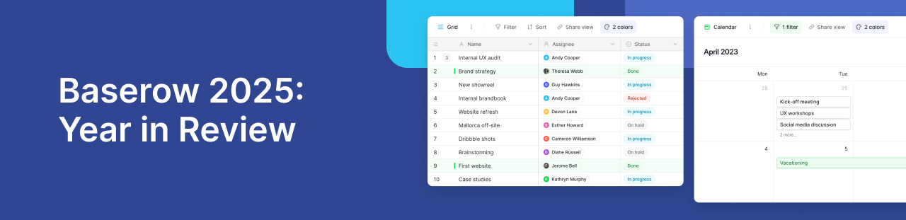 Baserow 2025: Year in Review