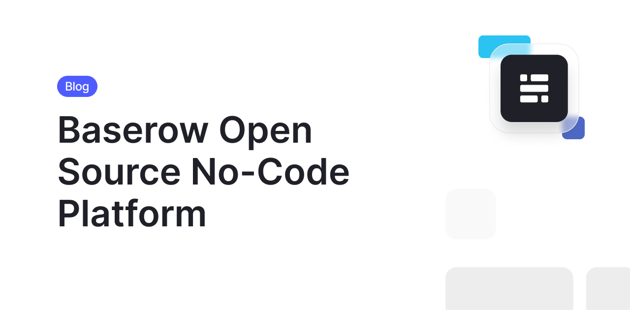 Open Source No-Code Software | Baserow