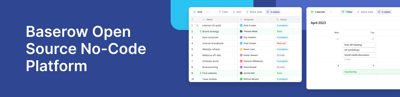 Baserow: Open Source No-Code Platform