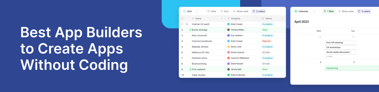 Top App Builders to Create Apps Without Coding