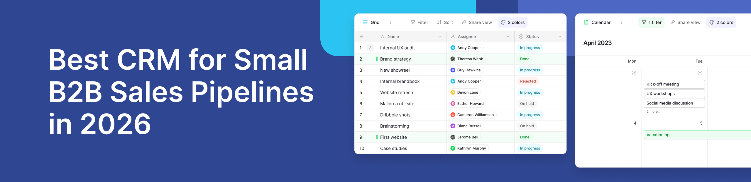 Best CRM for Small B2B Sales Pipelines