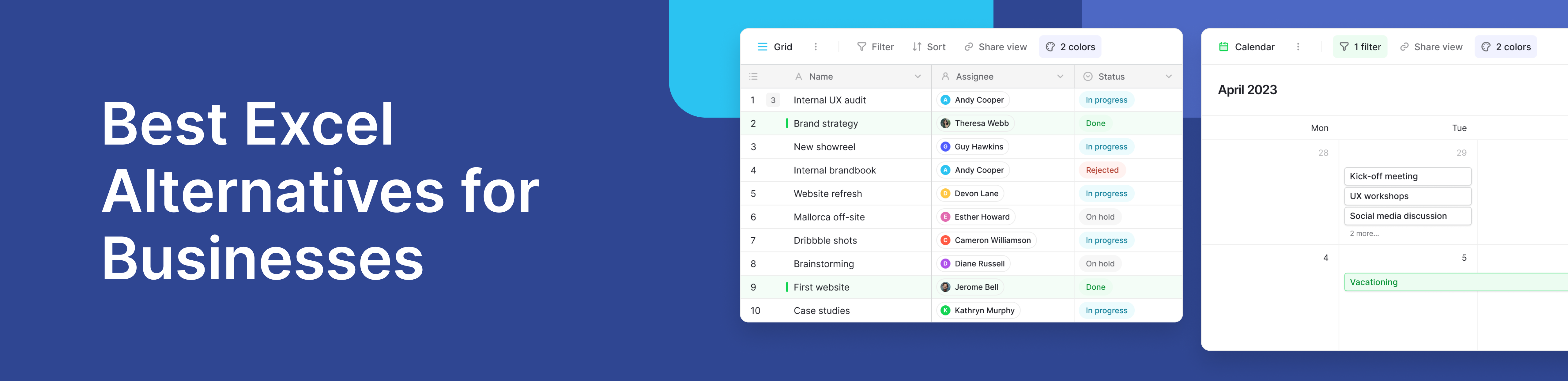 Best Excel Alternatives for Businesses
