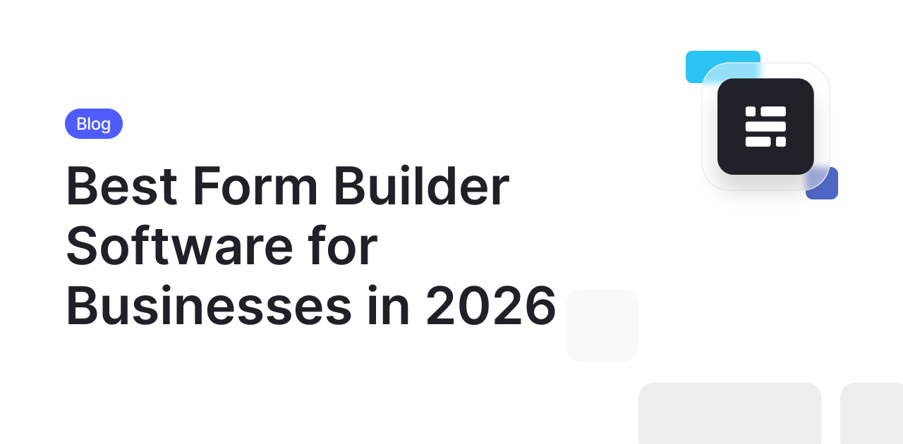 Best Form Builder Software Guide