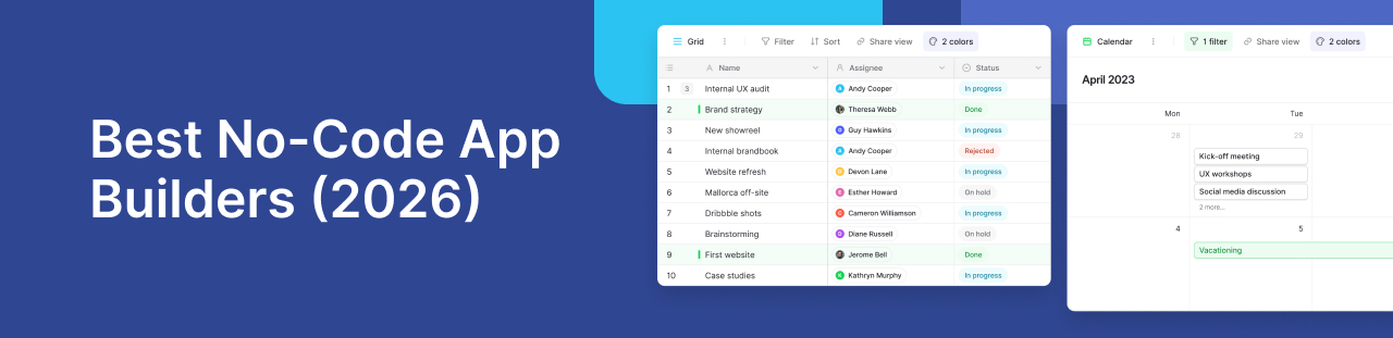 Best No-Code App Builders (2026)