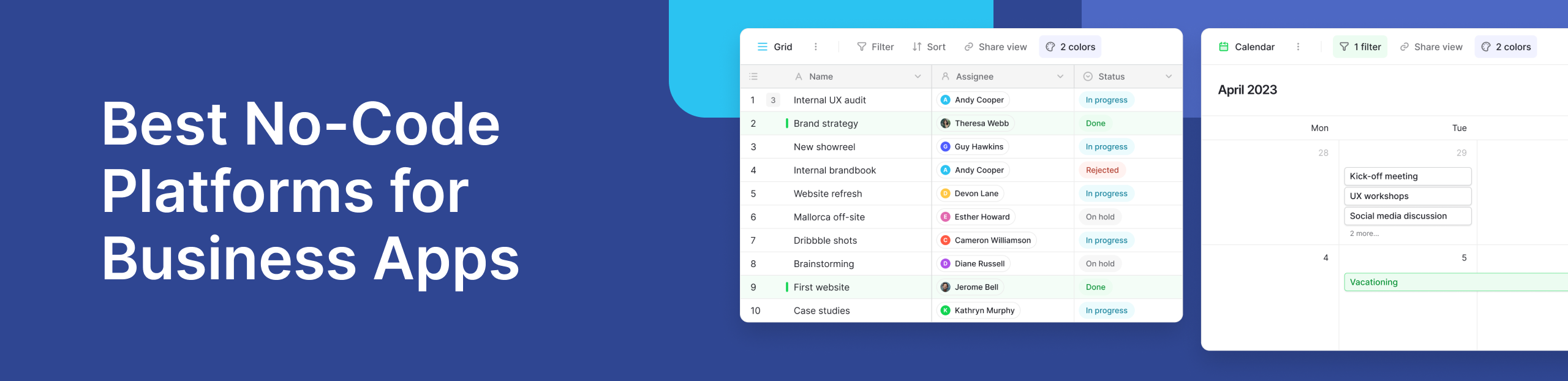 Best No-Code Platforms for Business Apps
