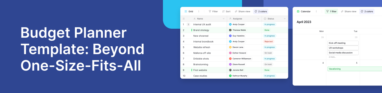 Budget Planner Template Beyond One-Size-Fits-All