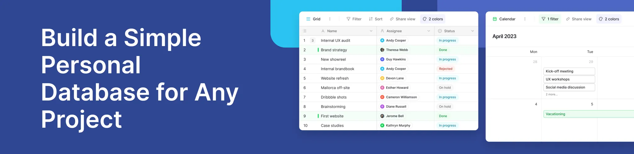 Build a Simple Personal Database Easily