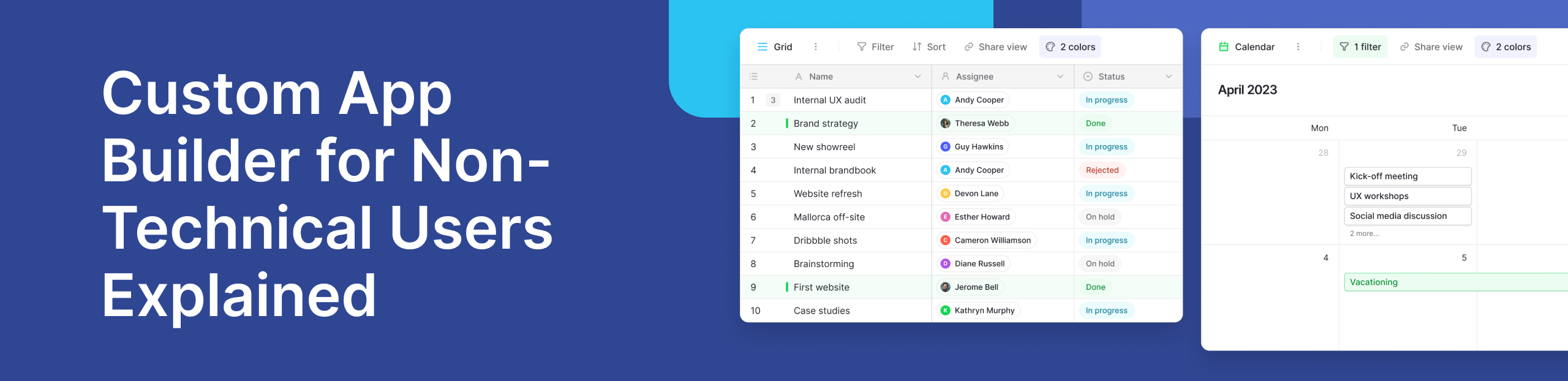 Custom App Builder for Non-Technical Users