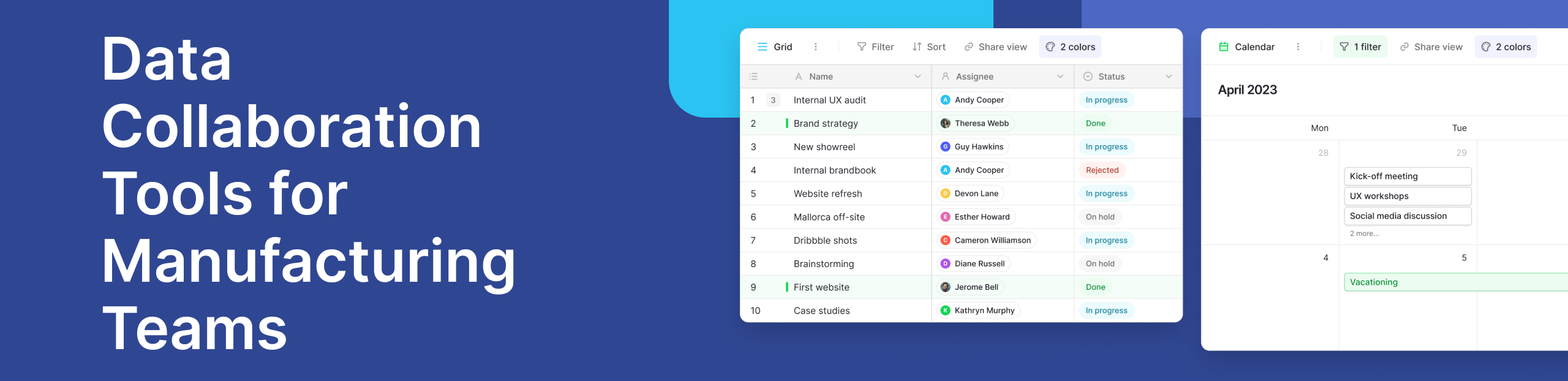 Data Collaboration Tools for Manufacturing Teams