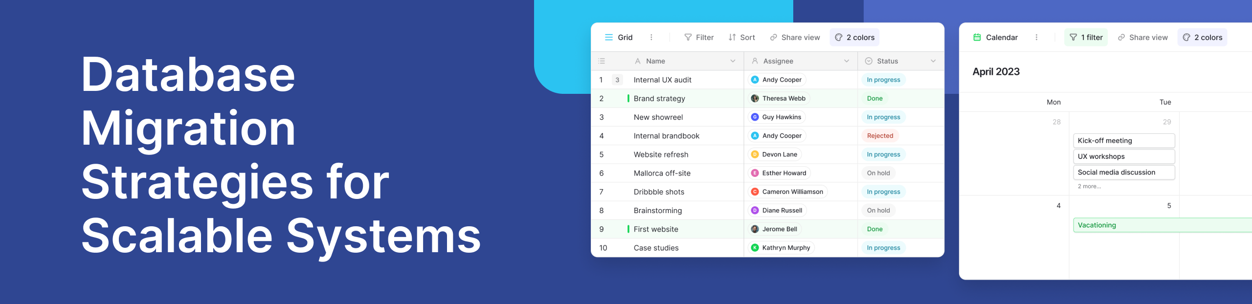 Database Migration Strategies for Scalable Systems