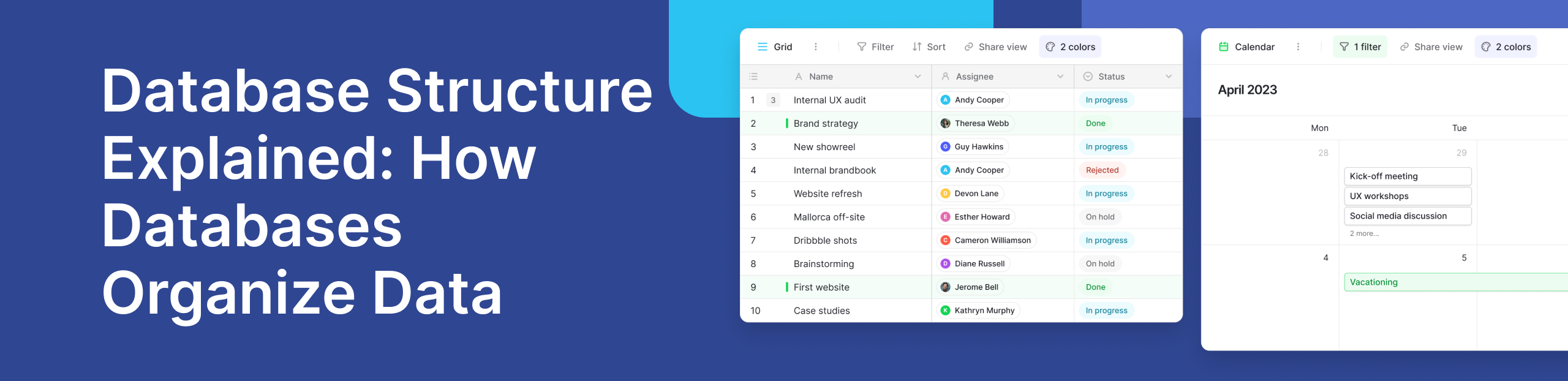 How Databases Organize Information