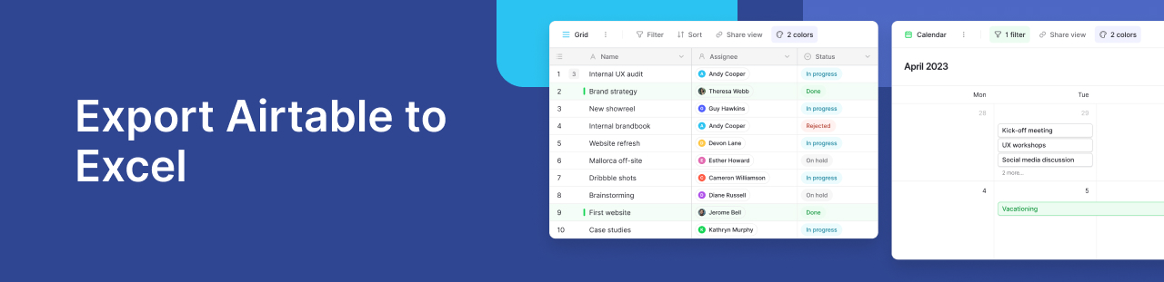 Export Airtable to Excel