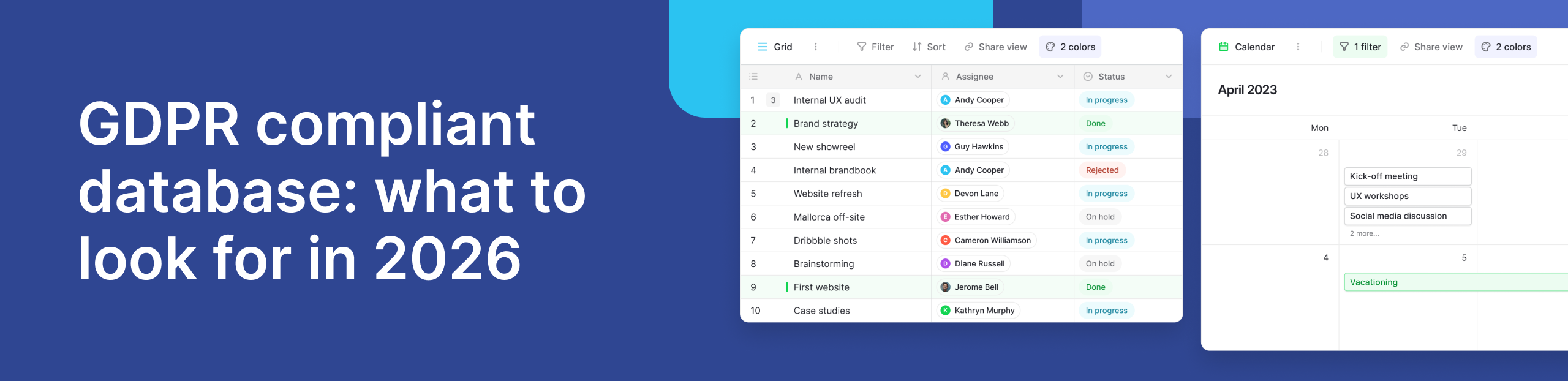 GDPR Compliant Database: What to Look for in 2026
