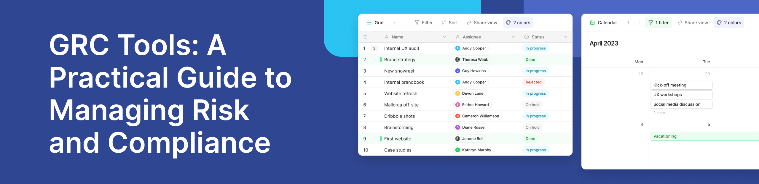 GRC Tools for Risk Management and Compliance