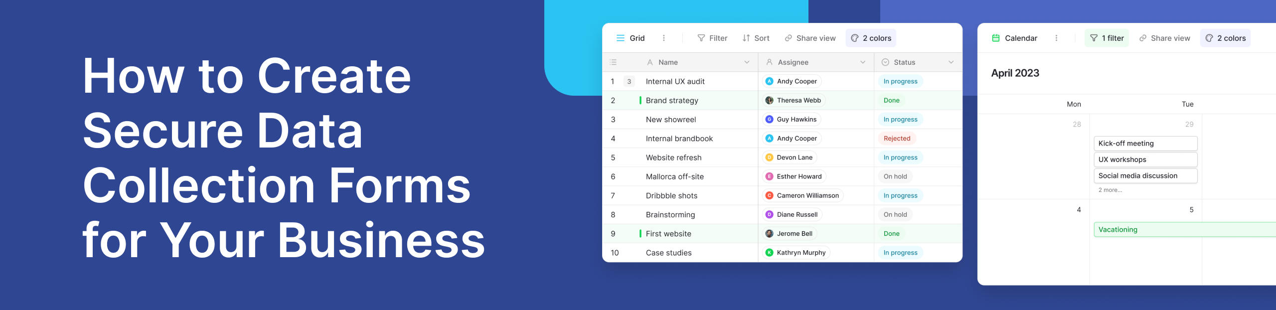 Secure Data Collection Forms Guide