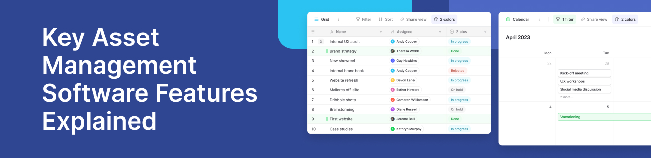 Must-Have Features in Asset Management Software