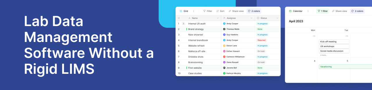 Lab data management software