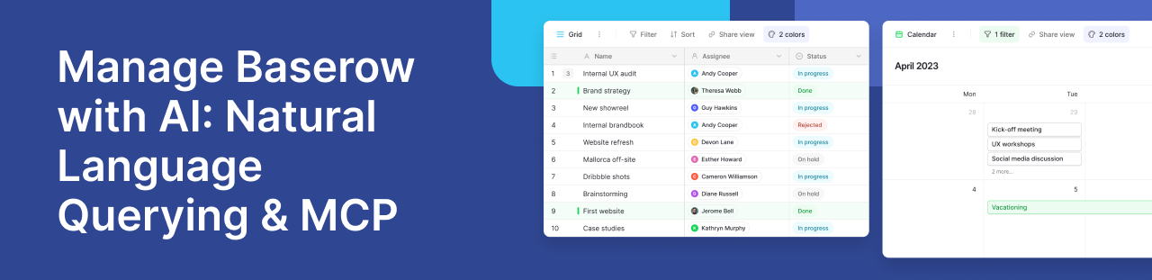 Manage Baserow with AI: Natural Language Querying & MCP