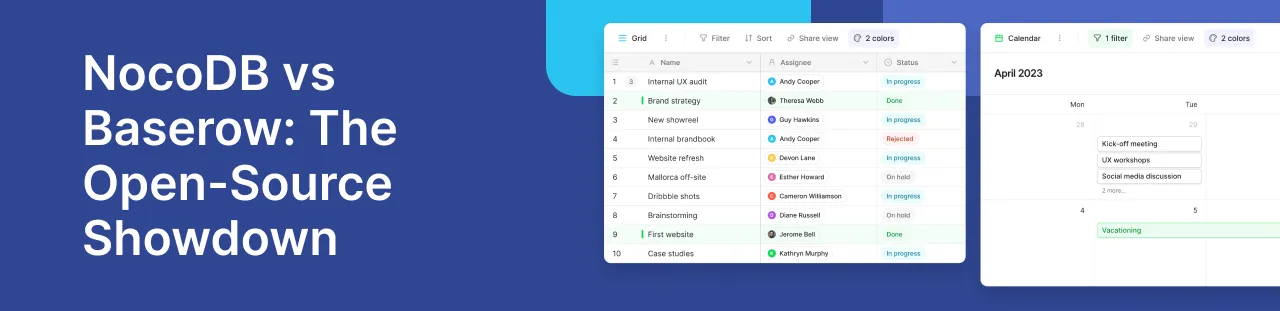 NocoDB vs Baserow: Best Open Source Database Tool
