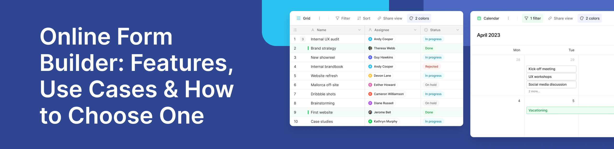 Online Form Builder Features & Guide
