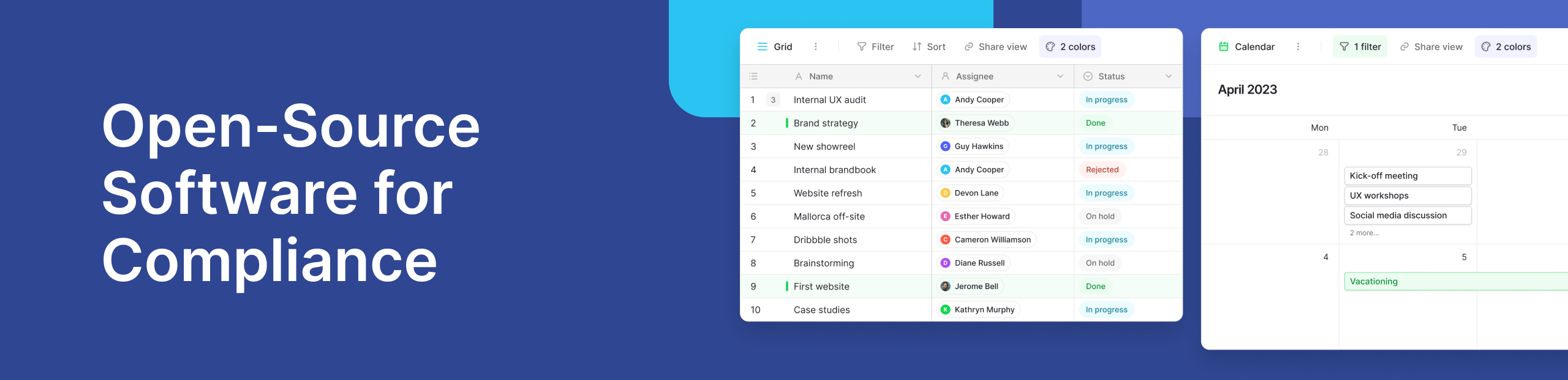 Open-Source Software for Compliance