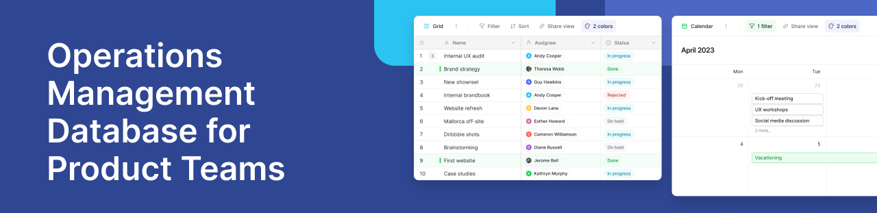 Operations Management Database Guide