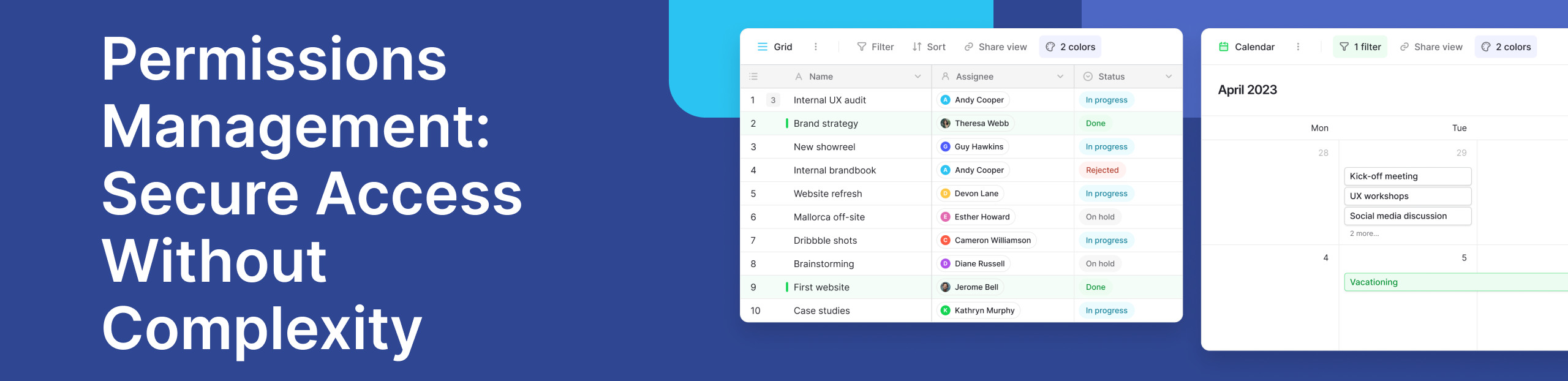 Permissions Management for Secure Team Access