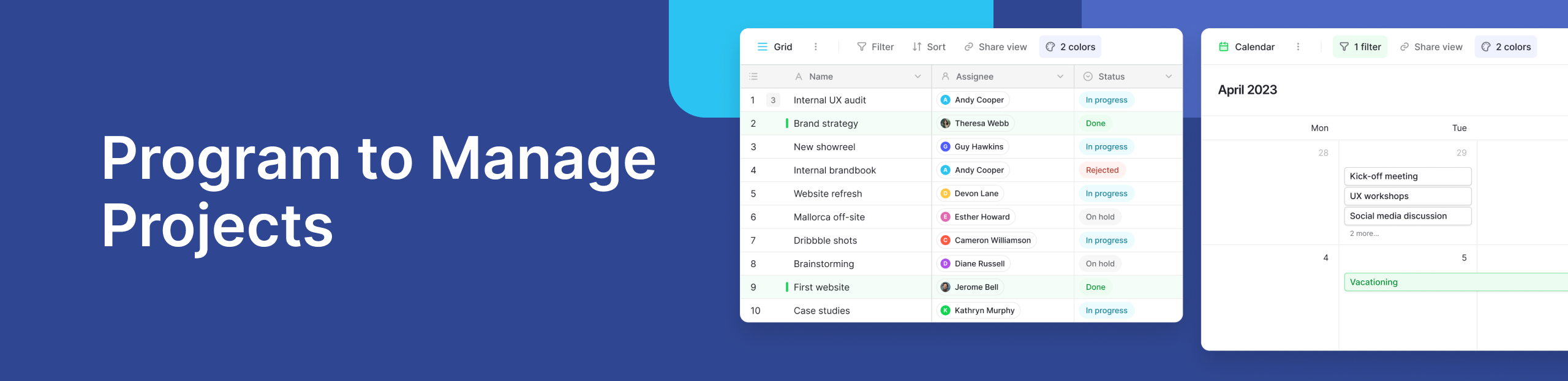 Program to Manage Projects: How to Choose the Right Tool