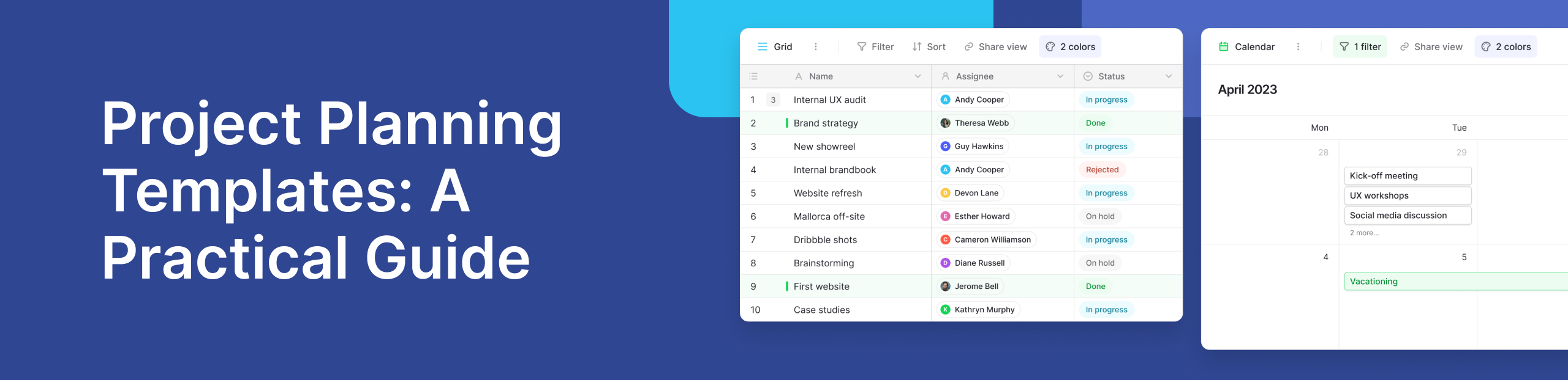 Project Planning Templates Guide