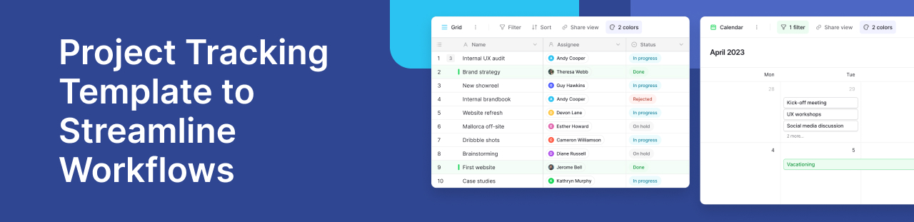 Project Tracking Template for Smarter Workflows