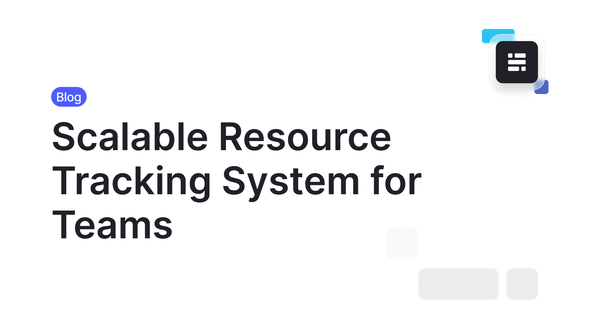 Scalable Resource Tracking System Guide