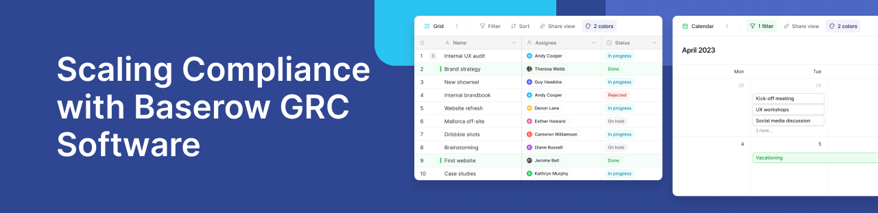Scale Compliance with Baserow GRC Software