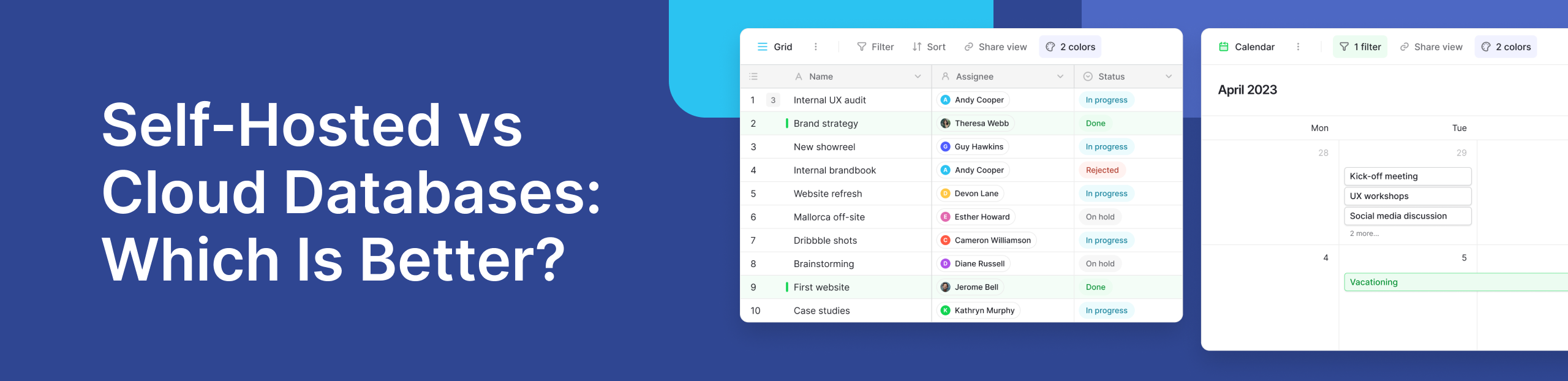 Choosing Between Cloud and Self-Hosted Databases