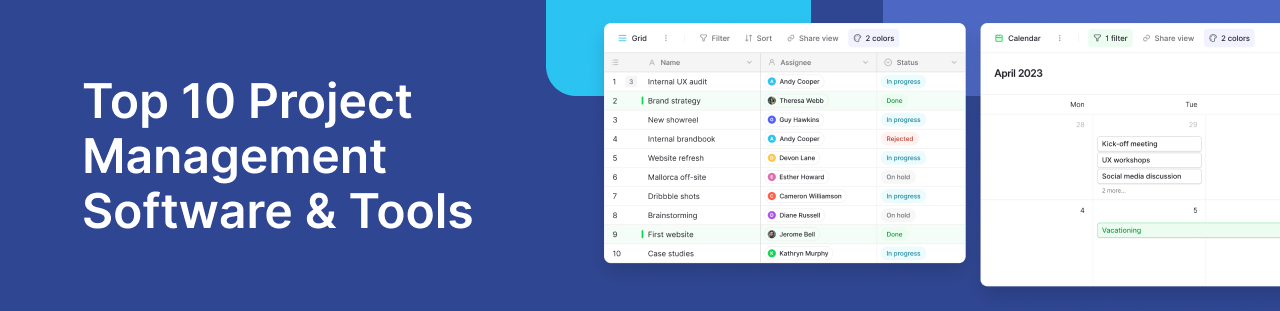 Banner image for Top 10 project management tools