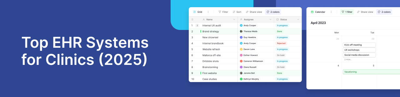 Top EHR Systems for Clinics