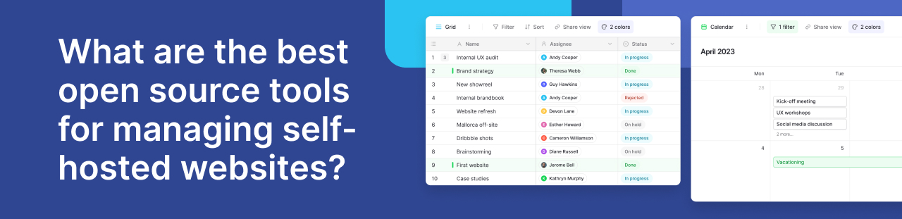 Manage Self-Hosted Websites With Open Source Tools