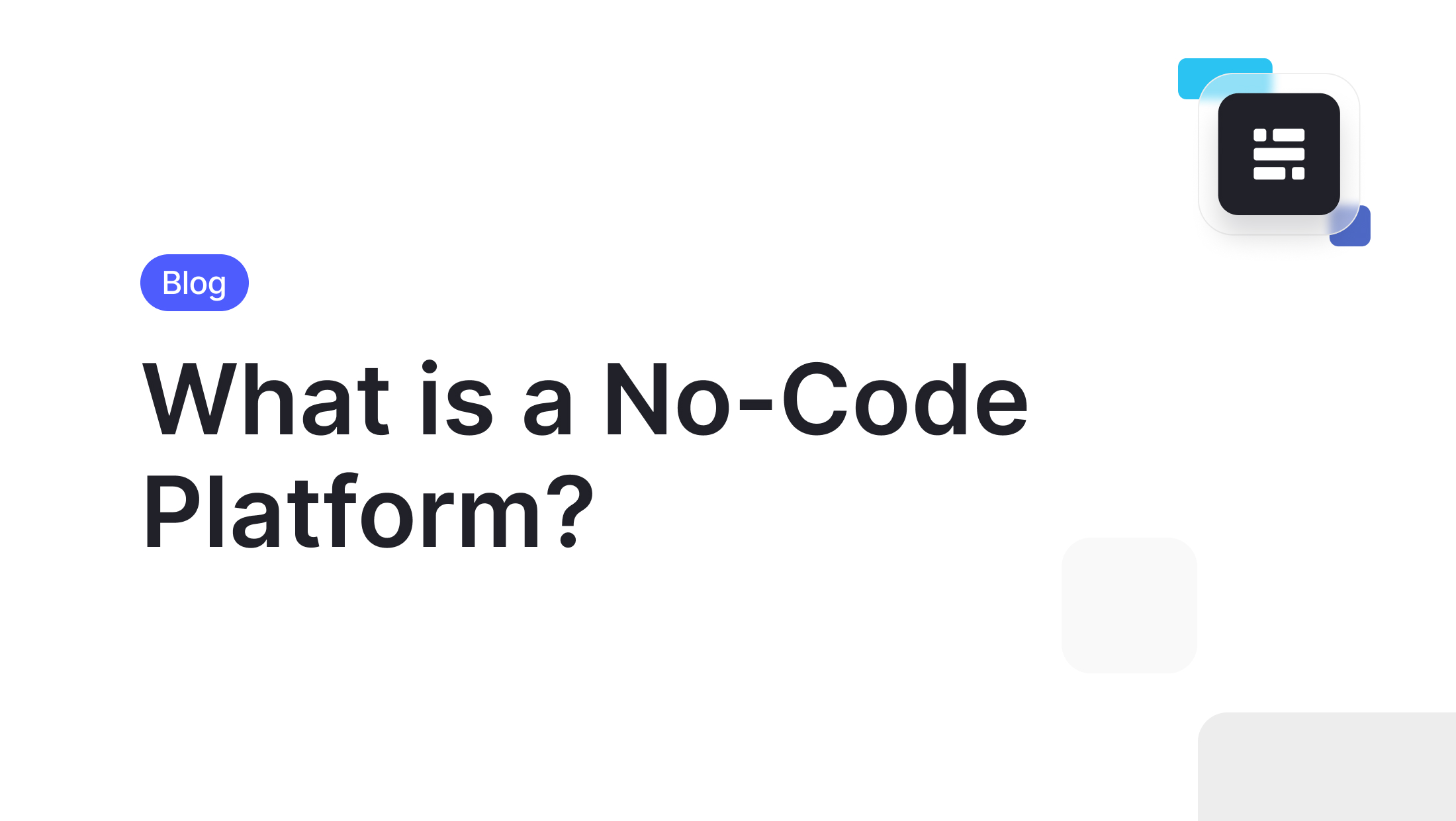 What is a No-Code Platform
