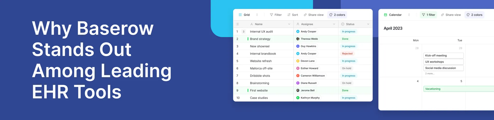 Why Baserow Stands Out Among Leading EHR Tools