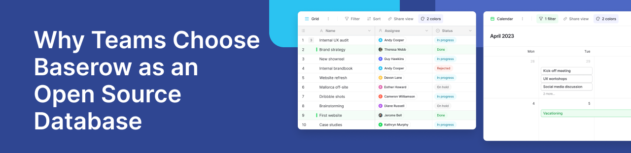Why Teams Choose Baserow as an Open Source Database