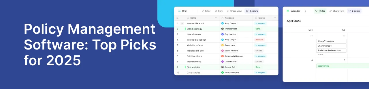 Top Picks of Policy Management Software
