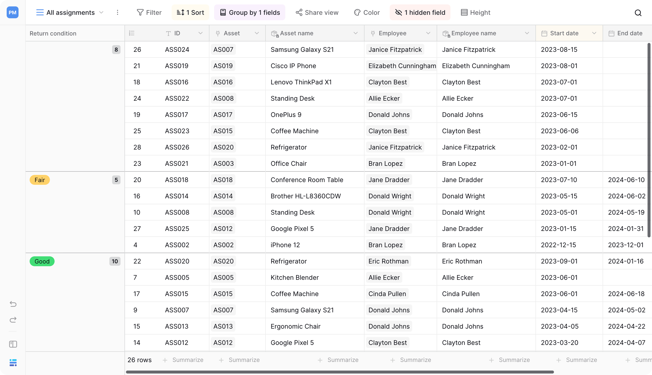 Asset Management Solution | Baserow