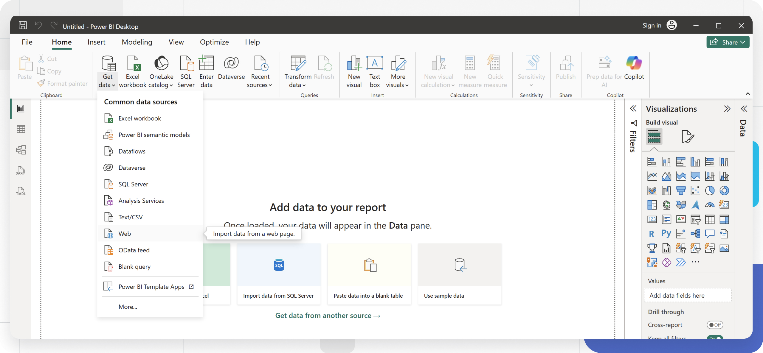 Power BI’s Web connector