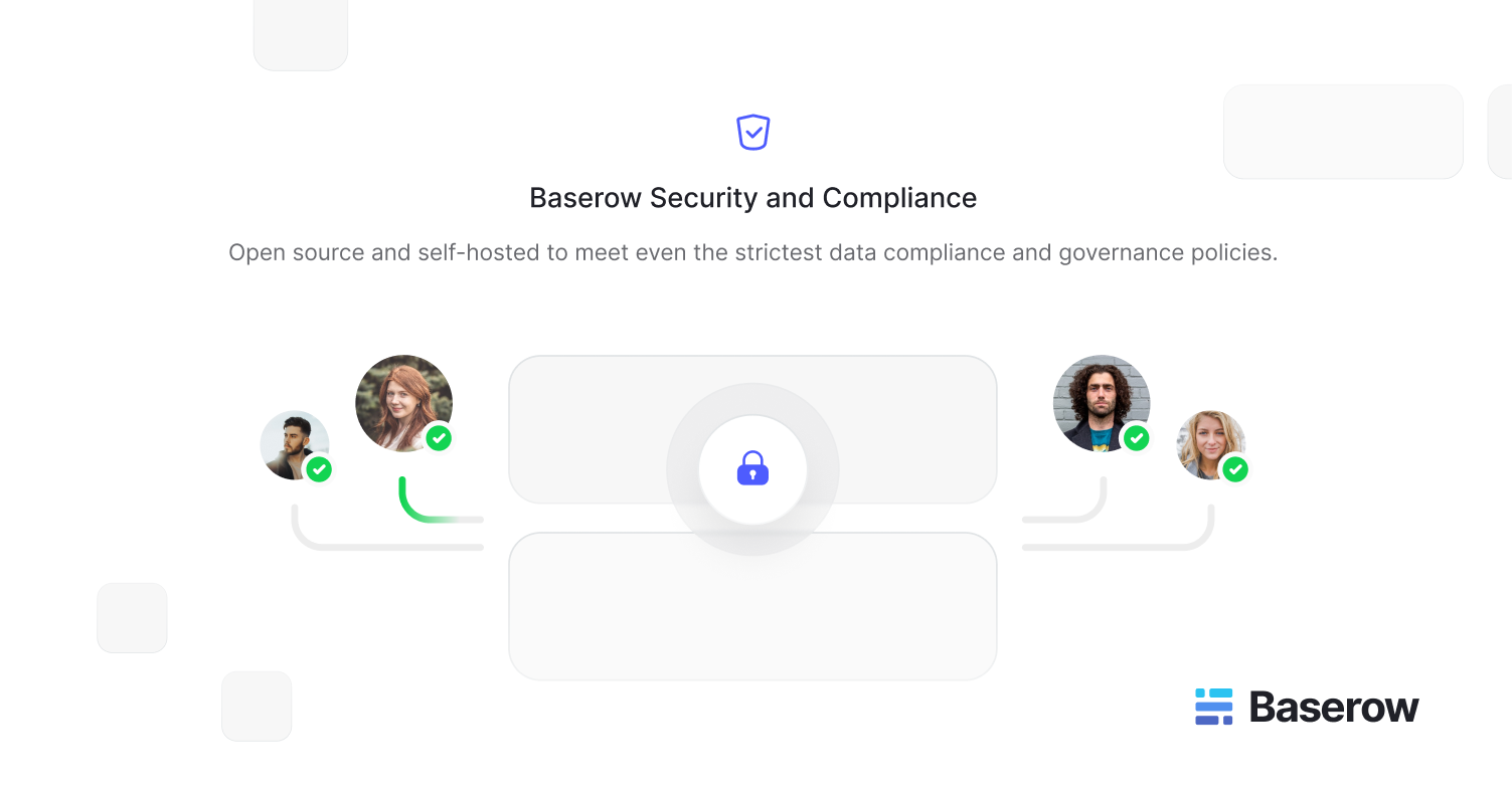 Baserow GDPR Compliant Database