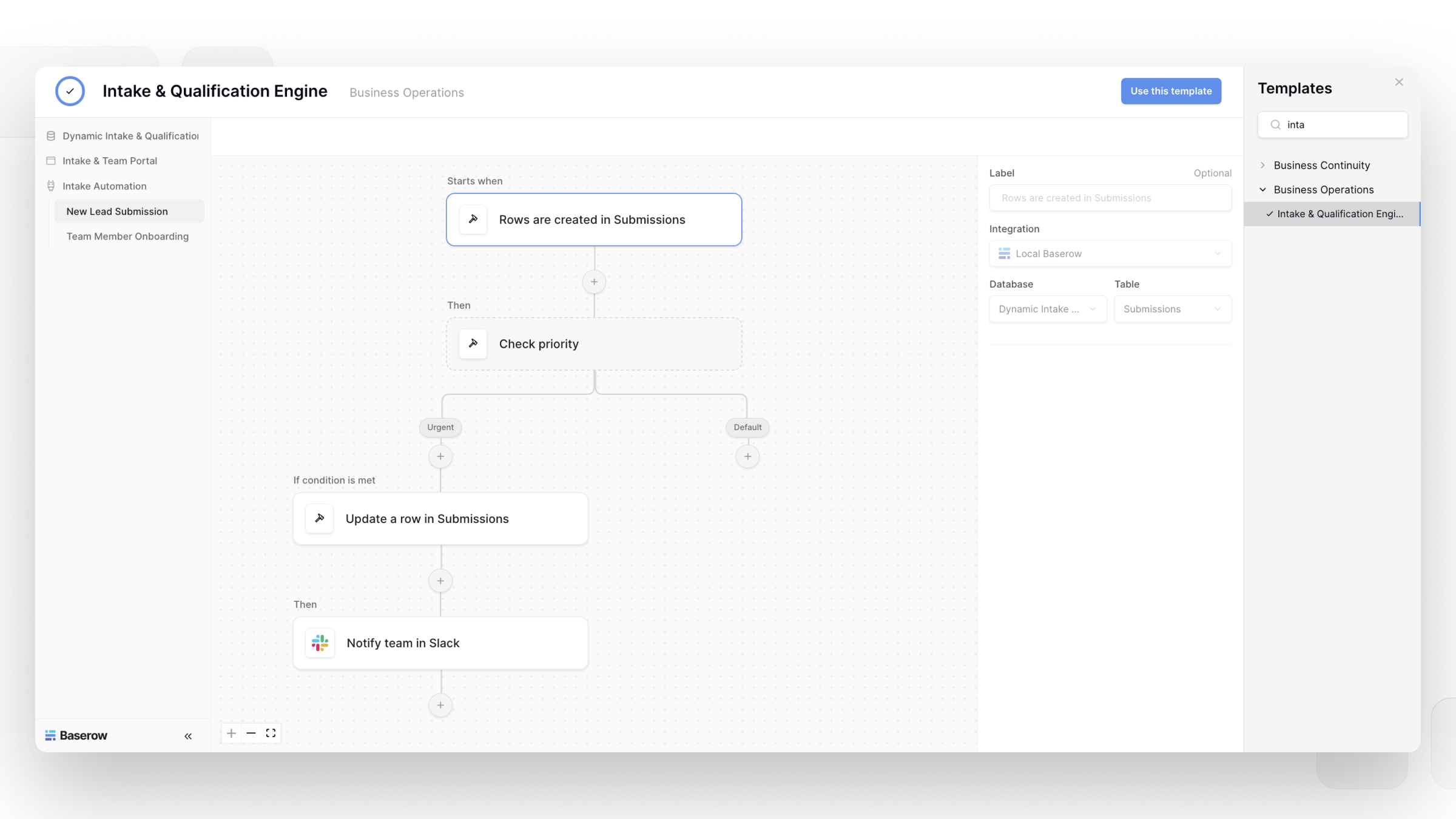 Automation Builder templates