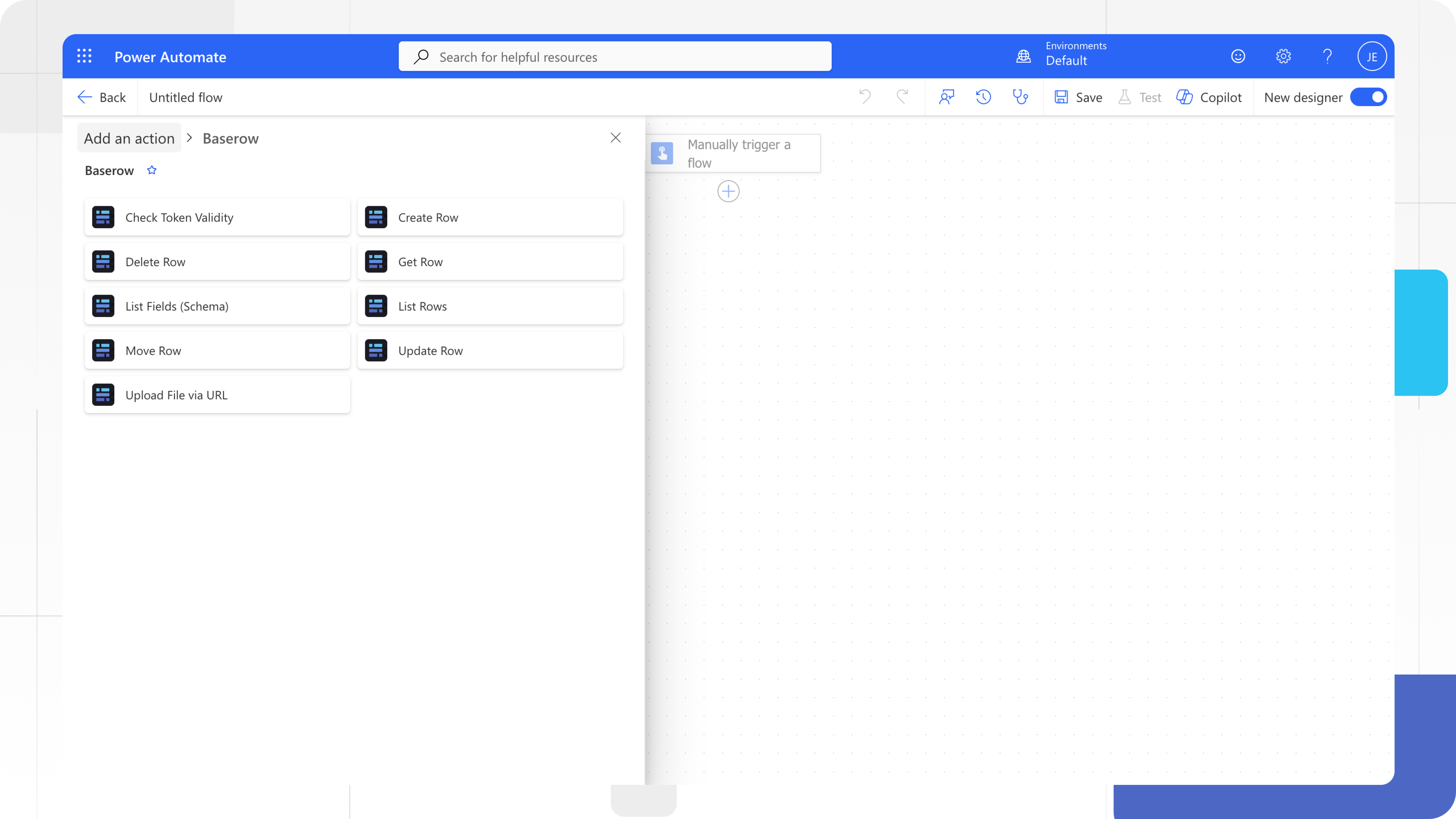 Build a Baserow custom connector in Power Automate