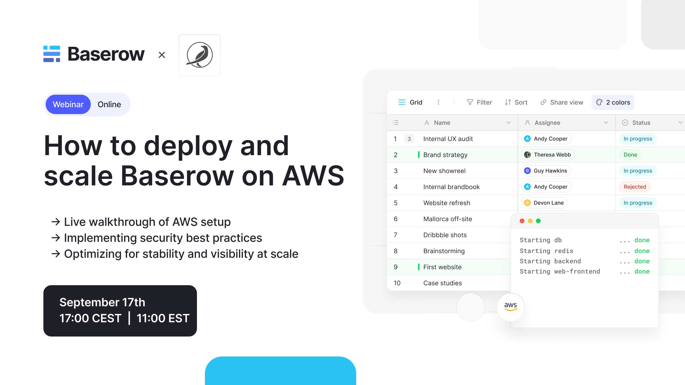 Deploy & Scale Baserow on AWS
