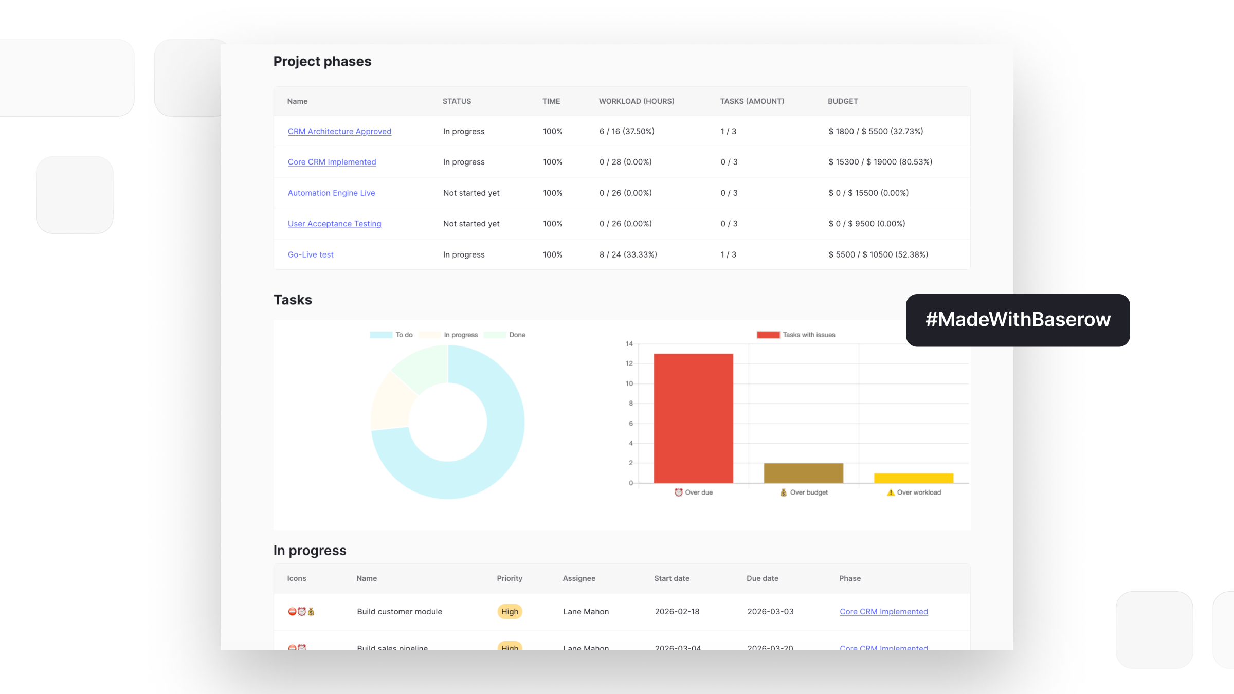 CRM Baserow